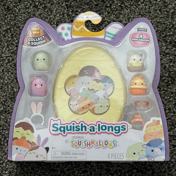 Squish-a-longs Orginal by Squishmallows 8 pieces. Series 2.  (4) Mini-Squish - Picture 1 of 11